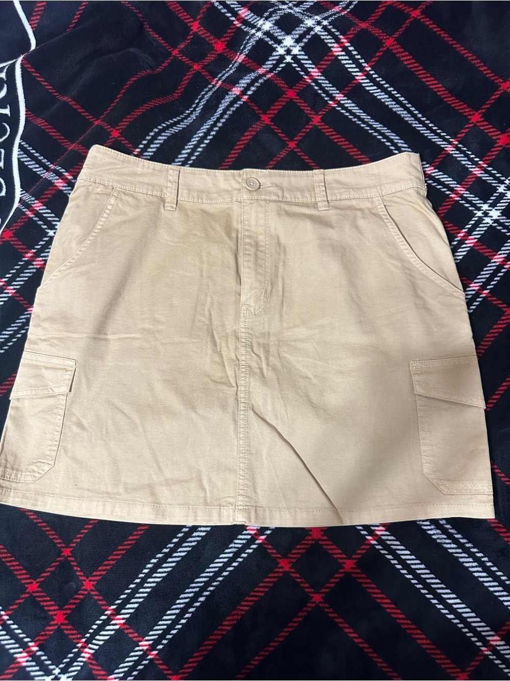Sanctuary Tan Cargo Mini Skirt